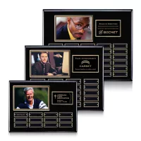 Photo (Horiz) P/Plaque - Black/Gold