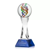 Galileo Award on Langport Base - Blue