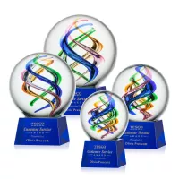 Galileo Award on Robson Base - Blue