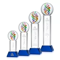 Galileo Award on Stowe Base - Blue