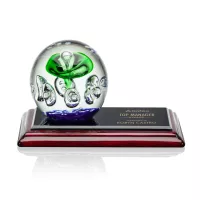 Aquarius Award on Rosewood Base