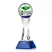 Aquarius Award on Langport Base - Blue