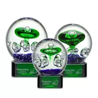 Aquarius Award on Paragon Base - Green