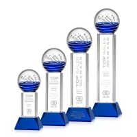 Tranquility Award on Stowe Base - Blue