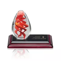 Helix Award on Rosewood Base