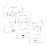 Polaris Clipped Rectangle Award - Silver