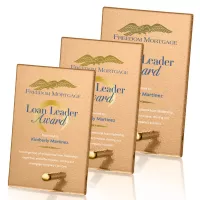 Atchison Russet Rectangle VividPrint™ Award - Gold