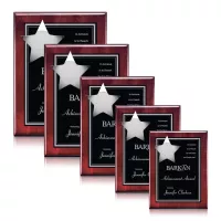 Hollister Plaque - Rosewood/Chrome