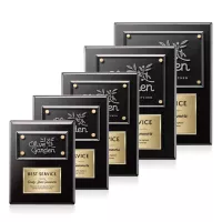 Gossamer Plaque - Black/Gold