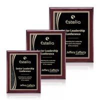 Oakleigh/Finch Plaque - Rosewood/Black