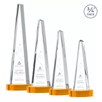 Majestic Tower Award on Alberton Base - Amber