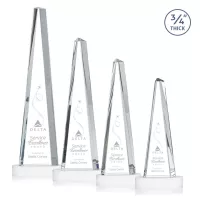 Majestic Tower Award on Alberton Base - White