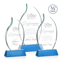 Croydon Flame Award on Newhaven Base - Sky Blue