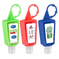1 OZ Hand Sanitizer Gel With Adjustable Silicone Holder Case