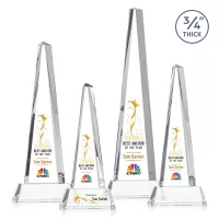 Majestic Tower VividPrint™ Award on Newhaven Base - Clear