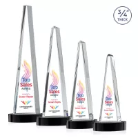 Majestic Tower VividPrint™ Award on Alberton Base - Black