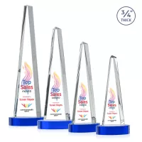 Majestic Tower VividPrint™ Award on Alberton Base - Blue