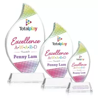 Odessy Flame Vividprint™ Award on Newhaven - Clear
