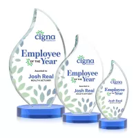 Odessy Flame VividPrint™ Award on Alberton Base - Sky Blue