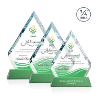 Apex VividPrint™ Award on Newhaven Base - Green