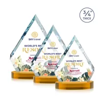 Apex VividPrint™ Award on Alberton Base - Amber