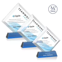 Belaire VividPrint™ Award on Newhaven Base - Sky Blue