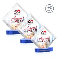 Belaire VividPrint™ Award on Alberton Base - Sky Blue