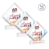 Belaire VividPrint™ Award on Alberton Base - White