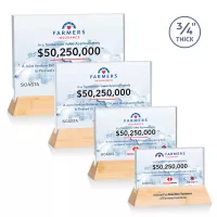Walkerton VividPrint™ Award - Starfire/Bamboo (Horiz)