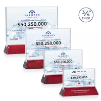 Walkerton VividPrint™ Award - Starfire/Rosewood (Horiz)