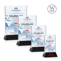 Walkerton VividPrint™ Award - Starfire/Black (Vert)