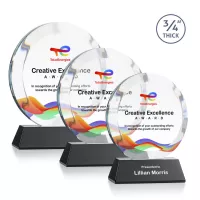 Gibralter VividPrint™ Award on Newhaven Base - Black