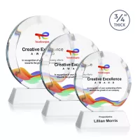 Gibralter VividPrint™ Award on Newhaven Base - White