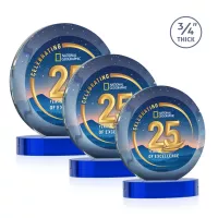 Gibralter Vividprint™ Award on Alberton Base - Blue
