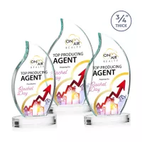 Croydon VividPrint™ Award on Alberton Base - Clear