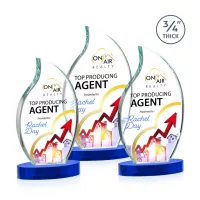 Croydon VividPrint™ Award on Alberton Base - Blue