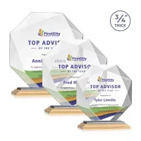 Bradford VividPrint™ Award - Bamboo/Black
