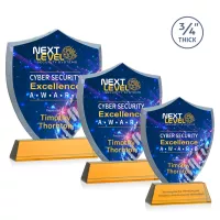 Scudo Shield VividPrint™ Award on Newhaven - Amber