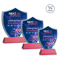 Scudo Shield VividPrint™ Award on Newhaven - Red