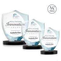 Scudo Shield VividPrint™ Award on Alberton Base - Black