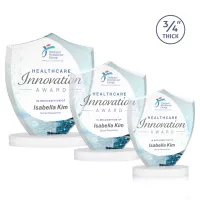 Scudo Shield VividPrint™ Award on Alberton Base - White
