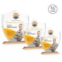 Scudo Shield VividPrint™ Award - Bamboo/Black
