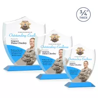 Scudo Shield VividPrint™ Award - Sky Blue