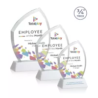 Daltry VividPrint™ Award on Newhaven Base - White