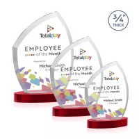 Daltry VividPrint™ Award on Alberton Base - Red