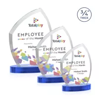 Daltry VividPrint™ Award on Alberton Base - Sky Blue