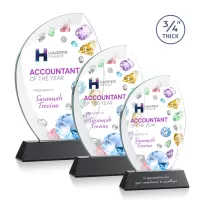 Wichita VividPrint™ Award on Newhaven Base - Black