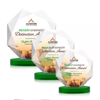 Kitchener VividPrint™ Award on Alberton Base - Green