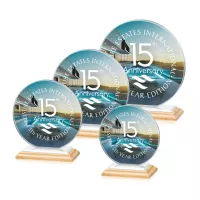 Victoria VividPrint™ Award - Bamboo/White