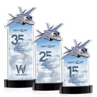 Top Gun VividPrint™ Award on Alberton Base - Black